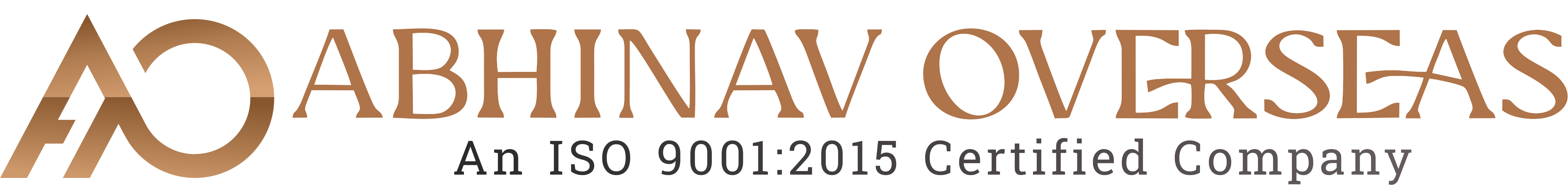 Abhinav Overseas Text Logo